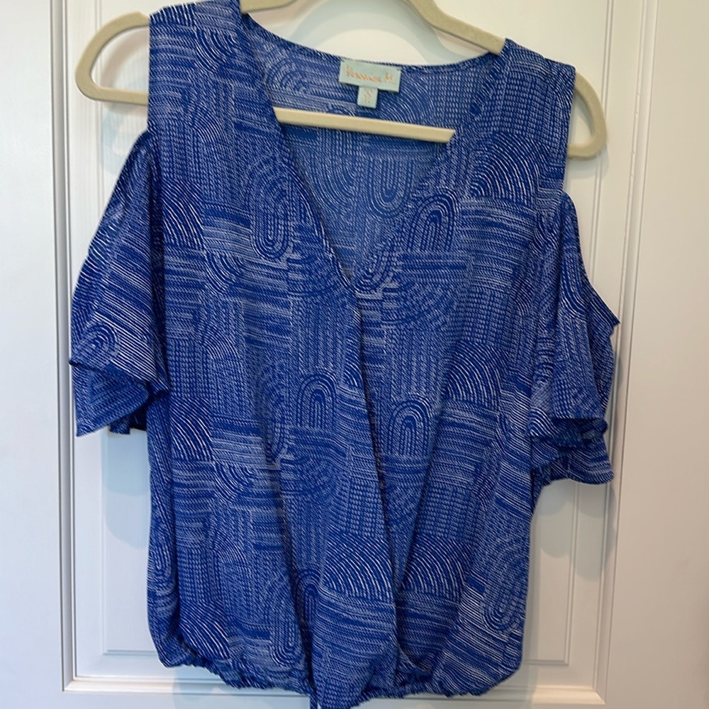 Veronica M open shoulder top